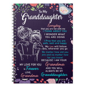 zu meinem Großtochter-Geschenk von Oma, Blume Love Notizblock
