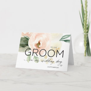 Zu meinem Hochzeitsgeschenk Bride Pink Floral Husb Karte