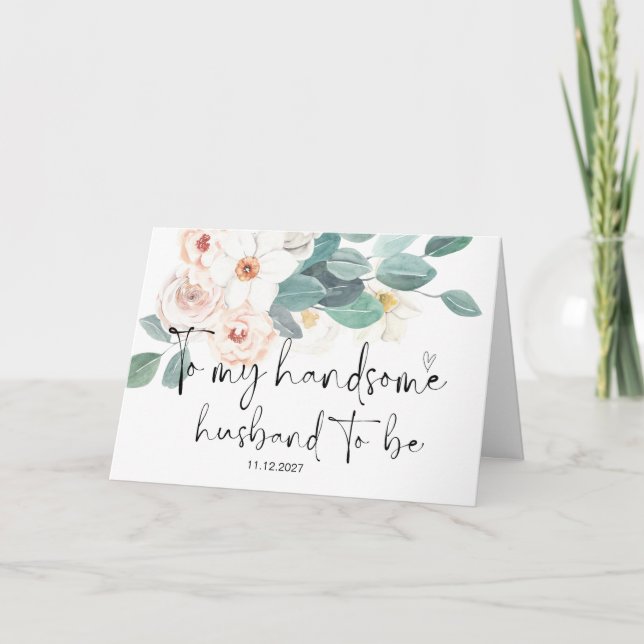 Zu meinem Hochzeitstag im Grünen Karte (Vorderseite)