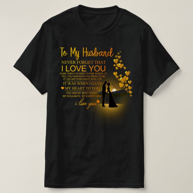 ZU MEINEM HUSBAND I LIEBE T-Shirt (Design vorne)