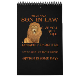 Zu meinem lieben Schwiegersohn geben Sie Ihnen ein Kalender