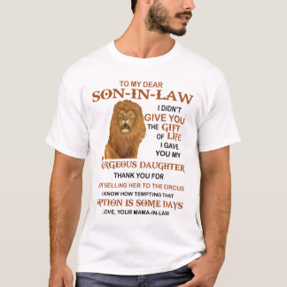 Zu meinem lieben Schwiegersohn T-Shirt