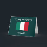 "ZU MEINEM LIEBTEN ITALIENISCHEN" GLÜCKLICH BIRTHT KARTE<br><div class="desc">Diese Karte ist PERFECT,  wenn Sie einen italienischen Freund,  Verwandten oder JEMAND in Ihrem Leben haben!</div>