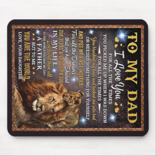 Zu meinem Lion Vater Geschenk, Vater Geburtstagsge Mousepad