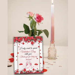 Zu meinem Mann am Valentinstag Feiertagskarte