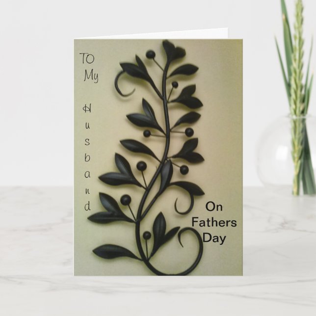 Zu meinem Mann am Vatertag Karte (Vorderseite)