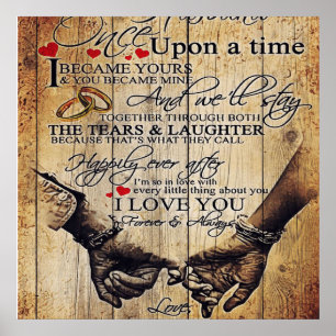 Zu meinem Mann   Brief für Ehemann   Familiendekor Poster