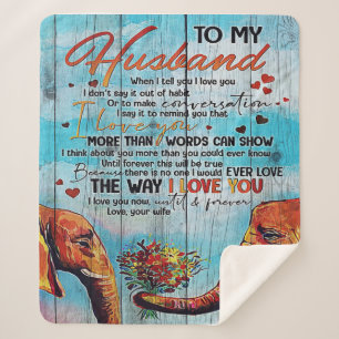 Zu meinem Mann Hausdekorationsgeschenk Sherpadecke