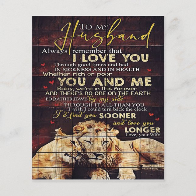 Zu meinem Mann | Mein Geschenk für den Ehemann | S Flyer (Vorne)