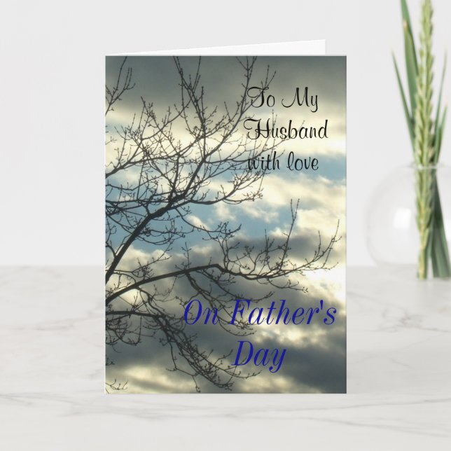 Zu meinem Mann mit Liebe am Vatertag Karte (Vorderseite)