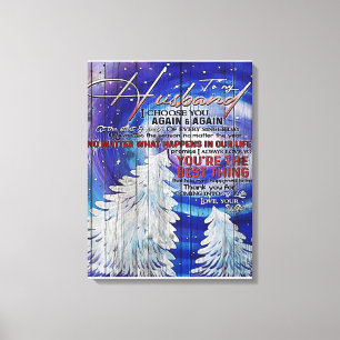Zu meinem Mann Niedliches Geschenk für Vater Leinwanddruck