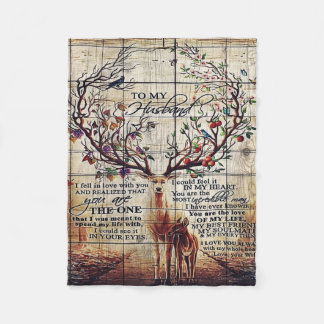 Zu meinem Mann | Perfektes Geschenk für Ehemann Fleecedecke