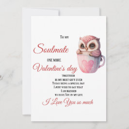 Zu meinem Seelenverwandten, noch ein Valentinstag Feiertagskarte