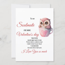 Zu meinem Seelenverwandten, noch ein Valentinstag Feiertagskarte