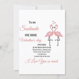 Zu meinem Seelenverwandten, noch ein Valentinstag Feiertagskarte