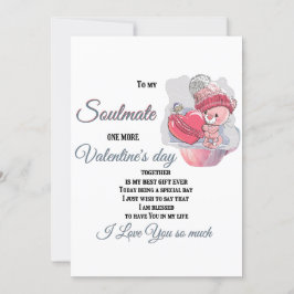 Zu meinem Seelenverwandten, noch ein Valentinstag Feiertagskarte