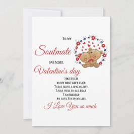 Zu meinem Seelenverwandten, noch ein Valentinstag Feiertagskarte