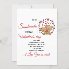 Zu meinem Seelenverwandten, noch ein Valentinstag Feiertagskarte