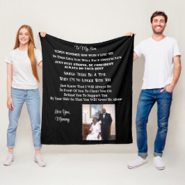 Zu meinem Sohn Fleecedecke