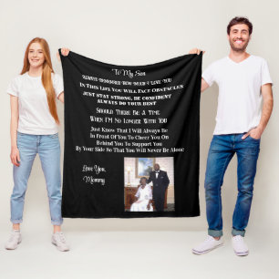Zu meinem Sohn Fleecedecke