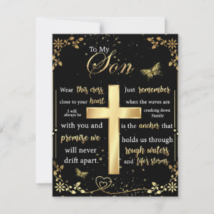 Zu meinem Sohn Geschenk, Schmetterling Lover, Blum Einladung