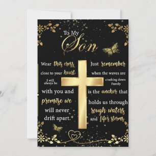 Zu meinem Sohn Geschenk, Schmetterling Lover, Blum Feiertagskarte