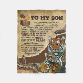 Zu meinem Sohn Geschenk, Tiger Liebhaber, Brief an Fleecedecke