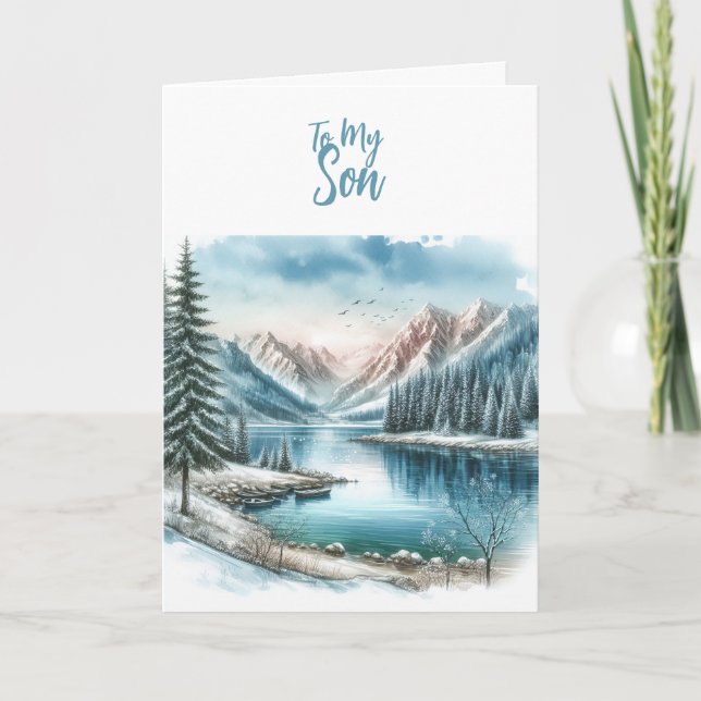 Zu meinem Sohn, mach gut Karte (Vorderseite)