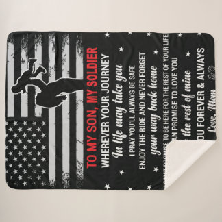 Zu meinem Sohn Sherpa Blanket Sherpadecke