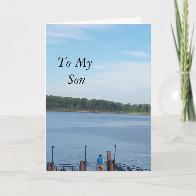 Zu meinem Sohn "Vatertag" Karte (Vorderseite)