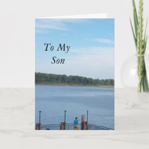 Zu meinem Sohn "Vatertag" Karte
