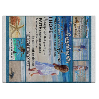 Zu meinem Strand und Meer, meinem Sonnenschein Schneidebrett