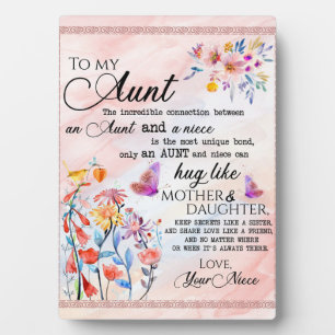 zu meinem Tante-Geschenk, Schmetterlingsgeschenk v Fotoplatte