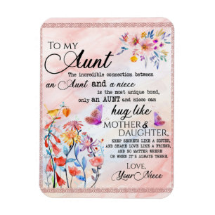 zu meinem Tante-Geschenk, Schmetterlingsgeschenk v Magnet