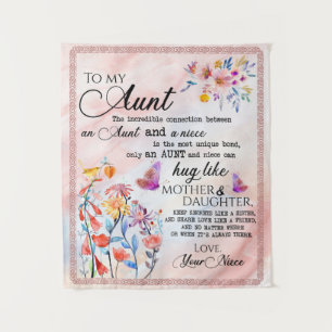 zu meinem Tante-Geschenk, Schmetterlingsgeschenk v Wandteppich