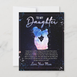 zu meinem Tochter-Geschenk, Liebe-Letter-Tochter u Einladung