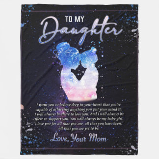 zu meinem Tochter-Geschenk, Liebe-Letter-Tochter u Fleecedecke