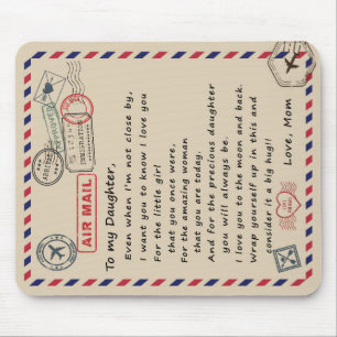 zu meinem Tochter-Geschenk, Liebe-Letter-Tochter u Mousepad