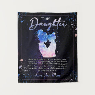 zu meinem Tochter-Geschenk, Liebe-Letter-Tochter u Wandteppich