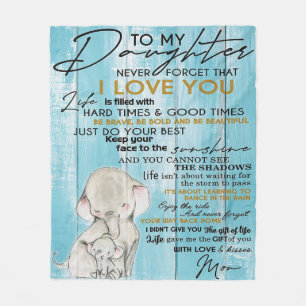 ZU MEINEM TOCHTER   LOVELY GIFT FÜR DAUGHTER FLEECEDECKE
