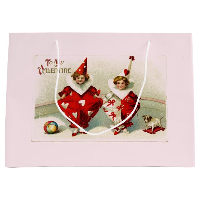 ZU MEINEM VALENTINE-Geschenkbeutel Große Geschenktüte (Vorderseite)