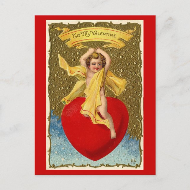 Zu meinem Valentine - Postkarte (Vorderseite)