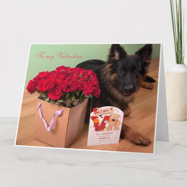 Zu meinem Valentinsgruß Karte (Vorderseite)