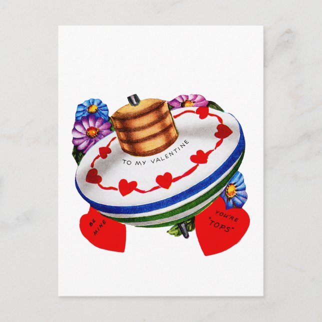 Zu meinem Valentinsgruß ~ sind Sie Spitzen! Feiertagspostkarte (Vorderseite)