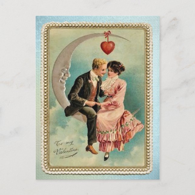 Zu meinem Valentinstag Feiertagspostkarte (Vorderseite)