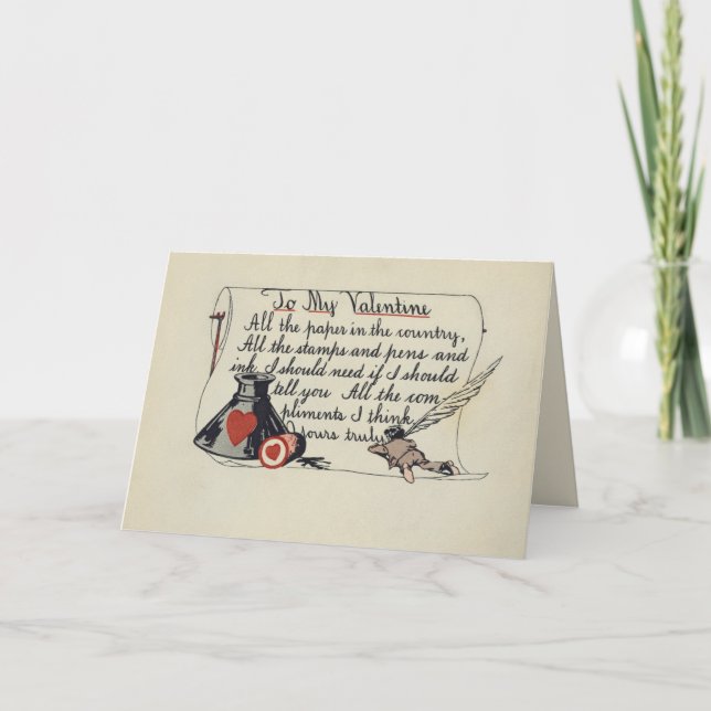 Zu meinem Valentinstag Karte (Vorderseite)