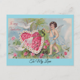 Zu meinem Valentinstag Personalisiert Feiertagspostkarte