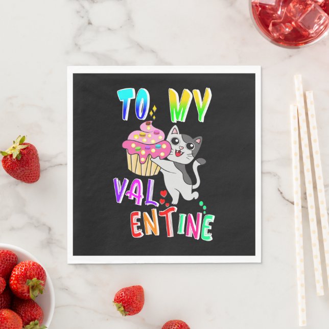Zu meinem Valentinstag Serviette (Beispiel)