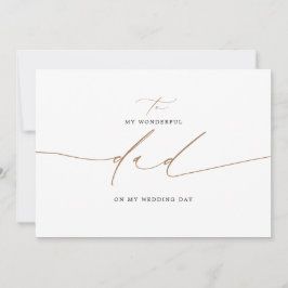 Zu meinem Vater an meinem Hochzeitstag Elegant