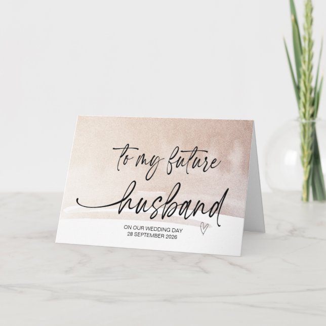 zu meinem zukünftigen Ehemann von Bridge am Hochze Karte (Vorderseite)